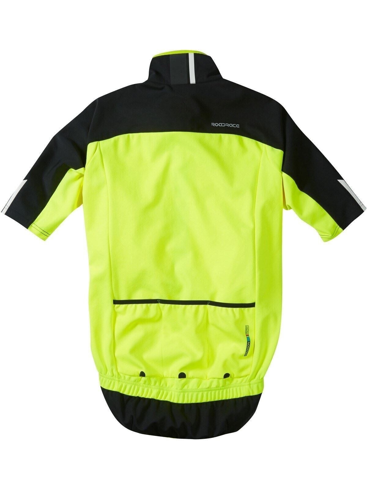 Madison RoadRace Optimus Men's Short Sleeve Thermal Jersey - XS - Yellow / Black - Sportandleisure.com