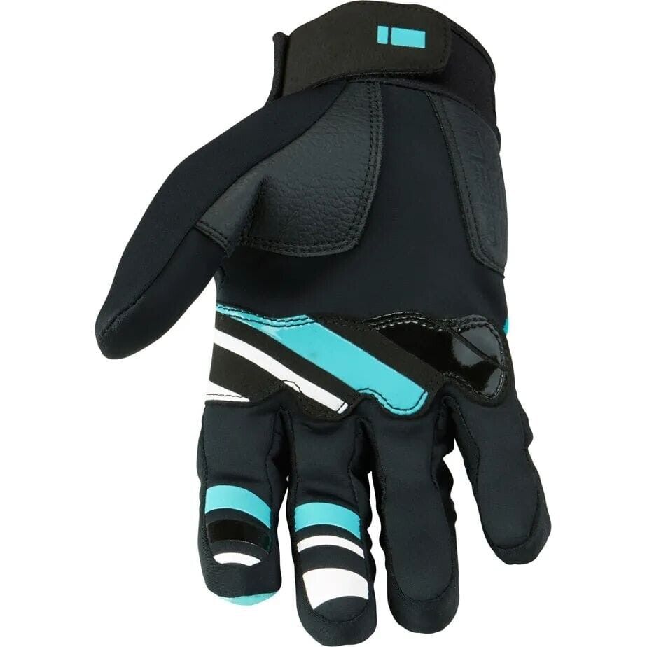 Madison Sprint Men's Softshell Cycling Gloves - Small - Blue Curaco Blocks - Sportandleisure.com