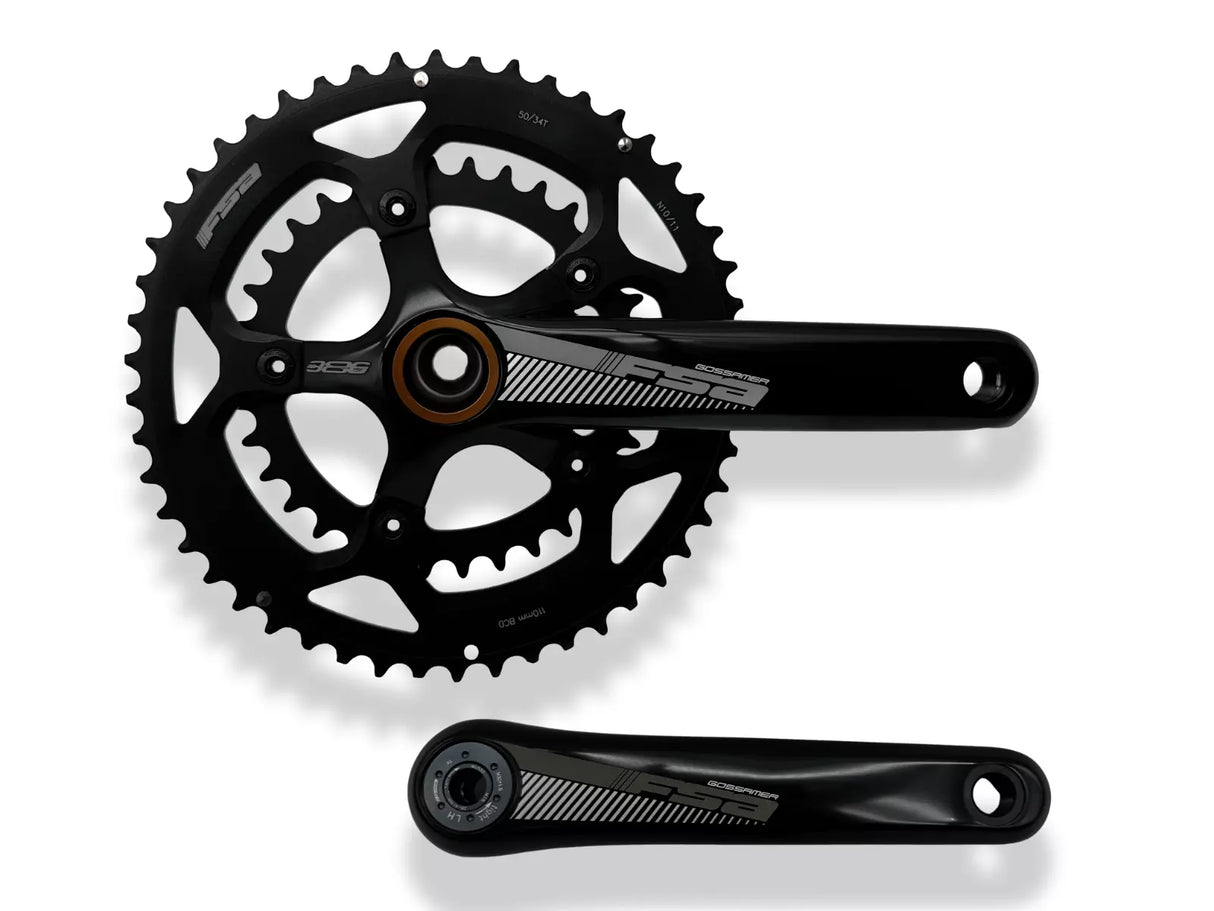 FSA Gossammer BB386 Road Bike Chainset - 50 / 34T - Sportandleisure.com