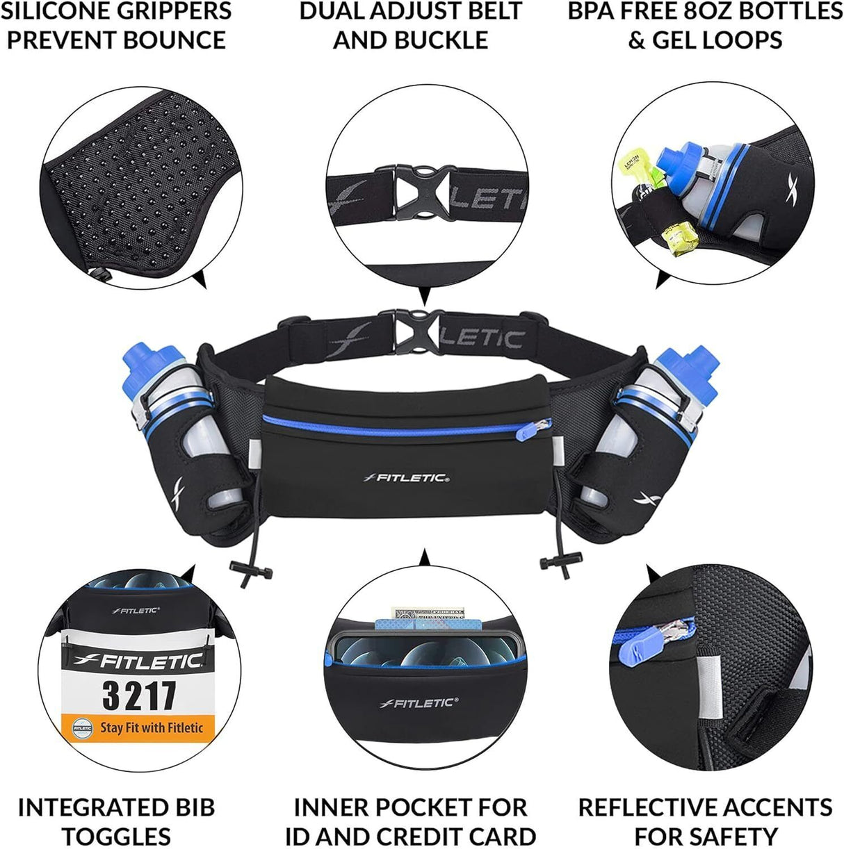 Fitletic Hydra 16 Hydration / Running Belt - Sportandleisure.com