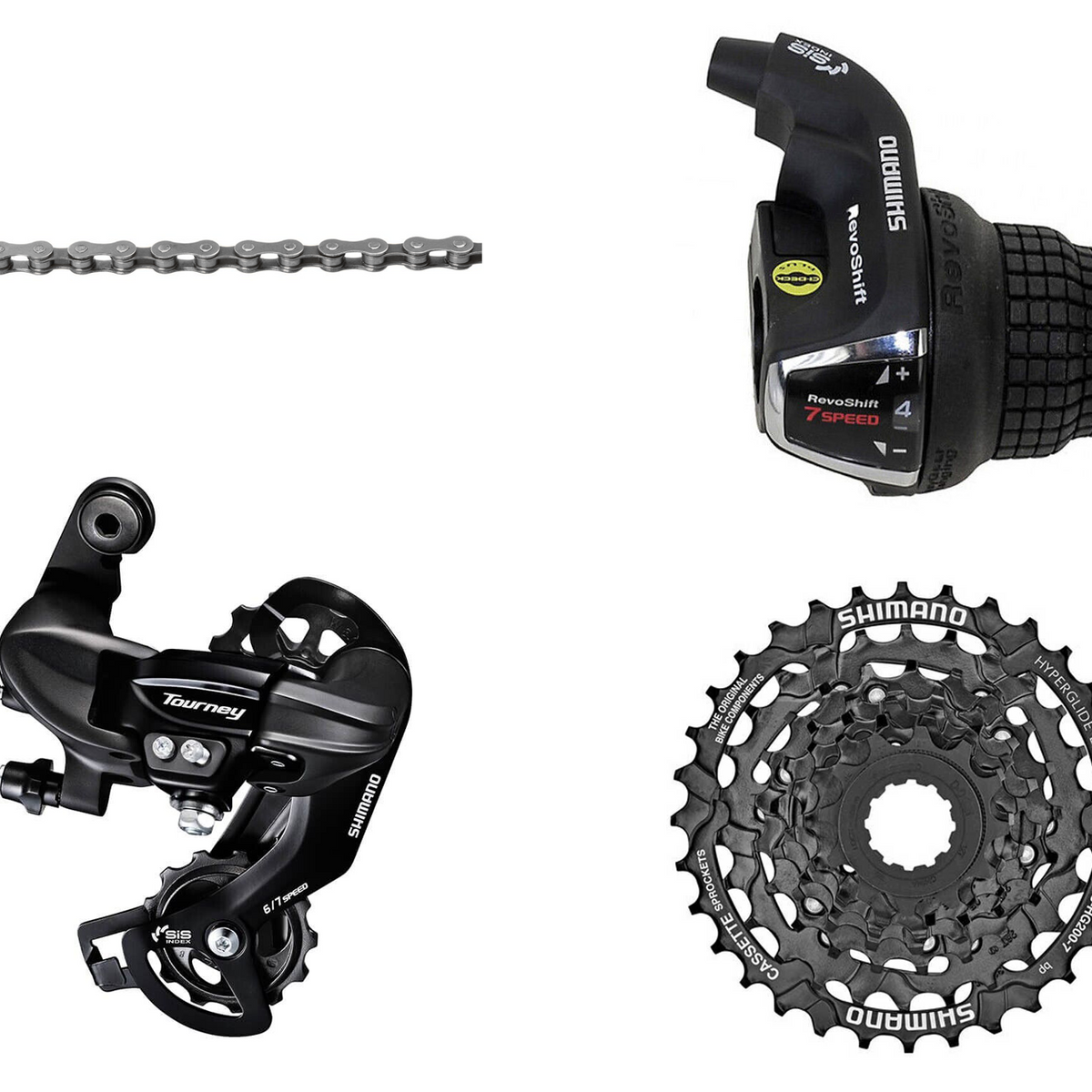 Shimano Tourney 1 x 7 Speed MTB Drivetrain Group Set