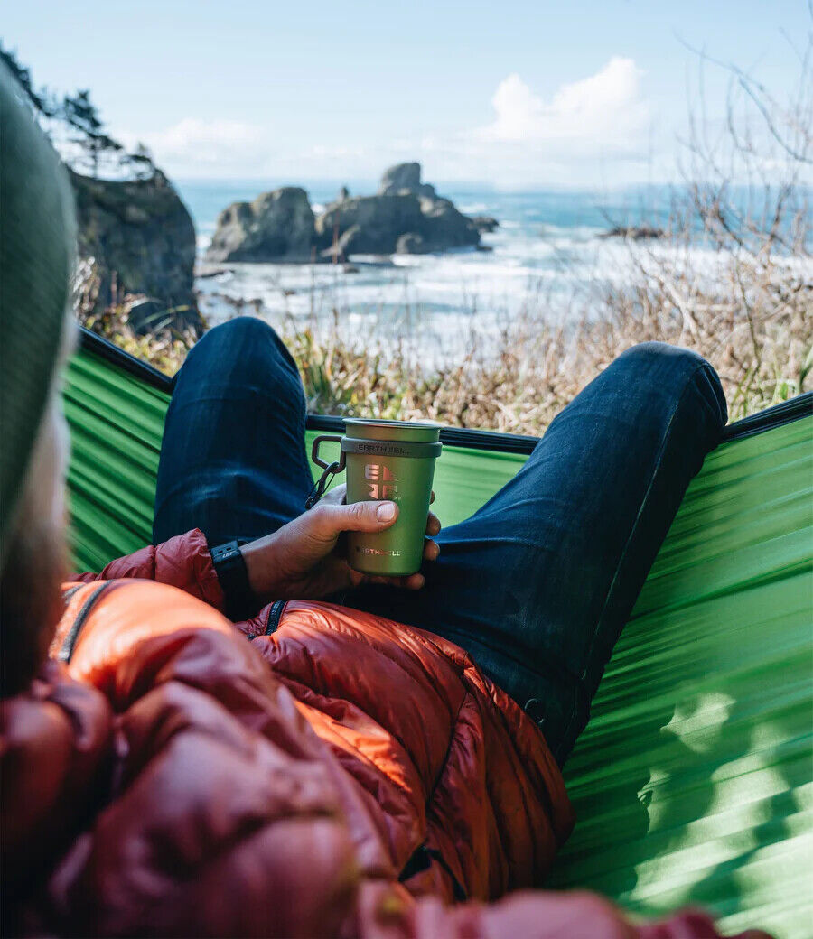 Earthwell Stainless Steel Camping Cup - 470ml - Sportandleisure.com