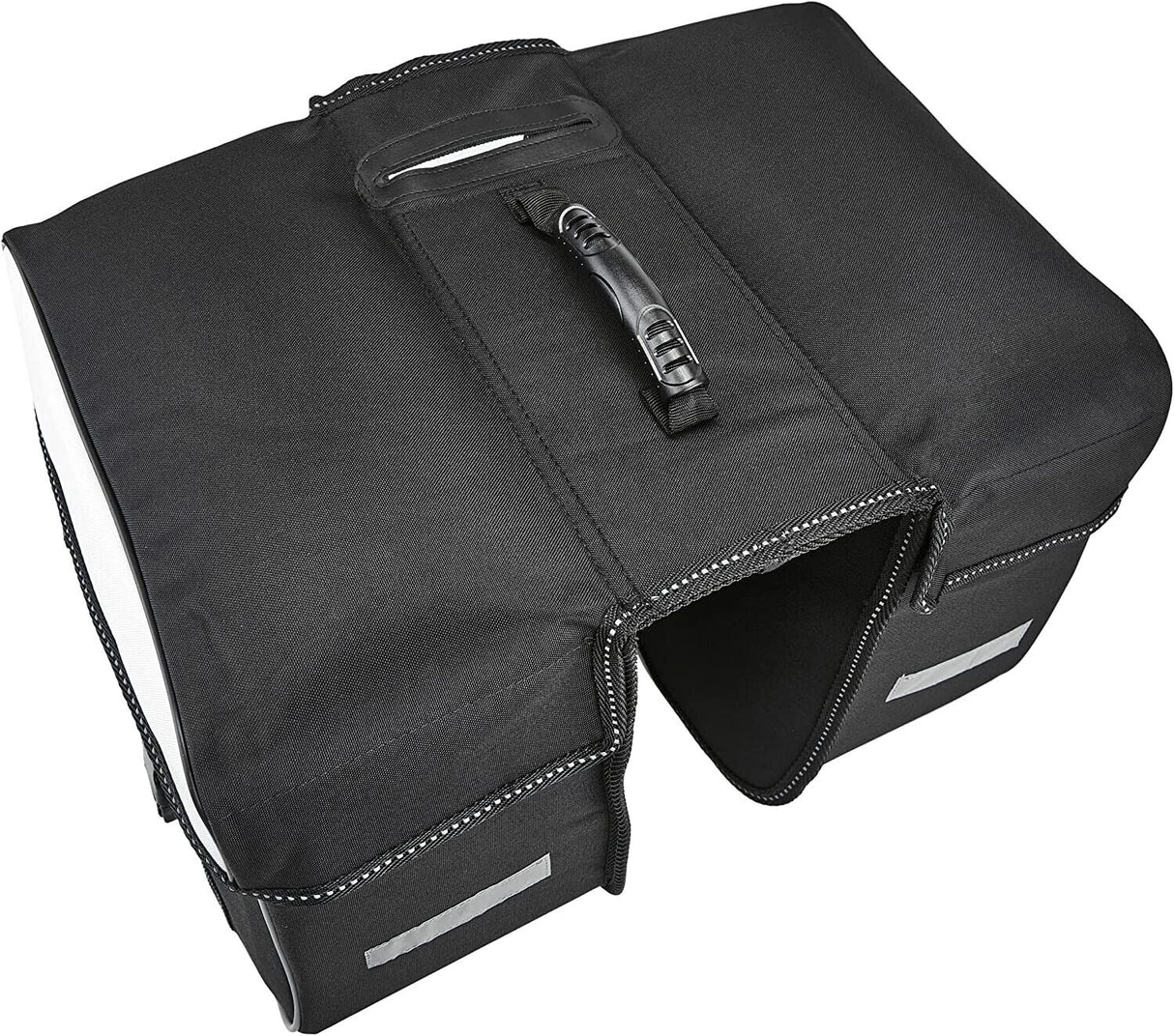 XLC Traveller BA-S74 30 Lite Double Pannier Bag Set - Grey & White - Sportandleisure.com