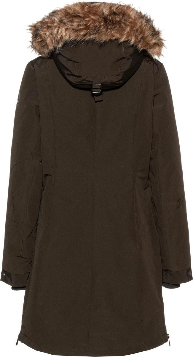 ICEPEAK Becker Mens Parka Hooded Outdoor Waterproof Jacket - Dark Green - Sport & Leisure