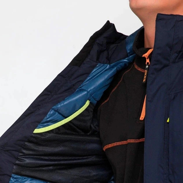 ICEPEAK Ballston Mens Hooded Jacket - Dark Blue - Sport & Leisure