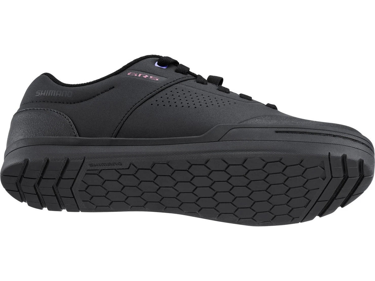 Shimano GR5 Womens Flat MTB Flat Pedal Cycling Shoe - Black - Sport & Leisure