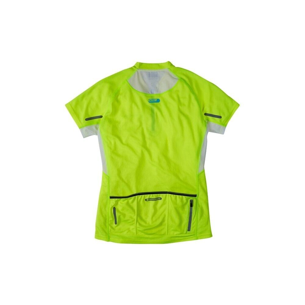 Madison Stellar Women's Short Sleeve Jersey - Size 8 - Hi-Viz Yellow - Sportandleisure.com