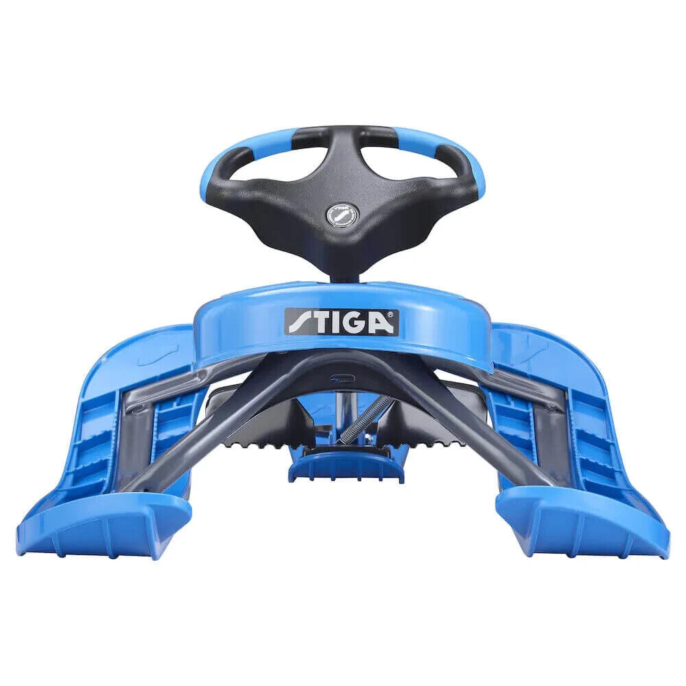 Stiga Snow Racer Curve Pro Snow Sledge - Graphite Grey / Blue - Sportandleisure.com