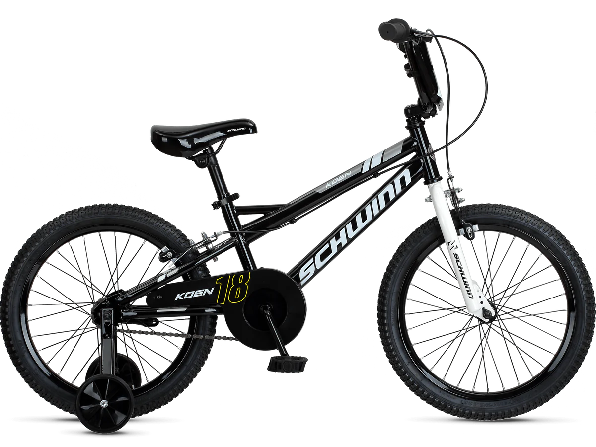 Schwinn Koen 18" Kids Bike - Jet Black - Sportandleisure.com