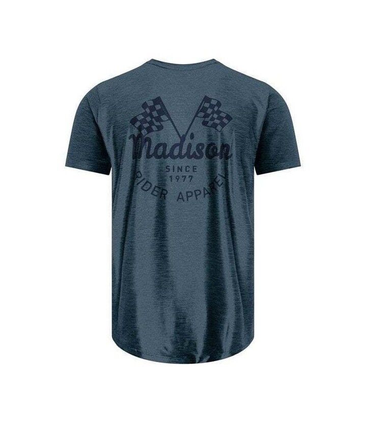 Madison Roam Men's Short Sleeve Cycling Jersey - Maritime Blue - Sportandleisure.com