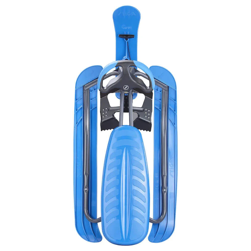 Stiga Snow Racer Curve Pro Snow Sledge - Graphite Grey / Blue - Sportandleisure.com