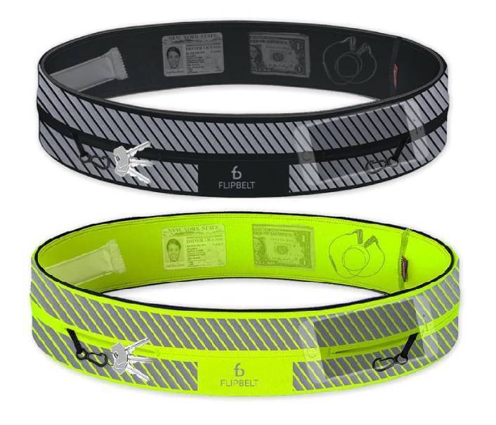 FlipBelt Classic Reflective Running Belt Sport Leisure