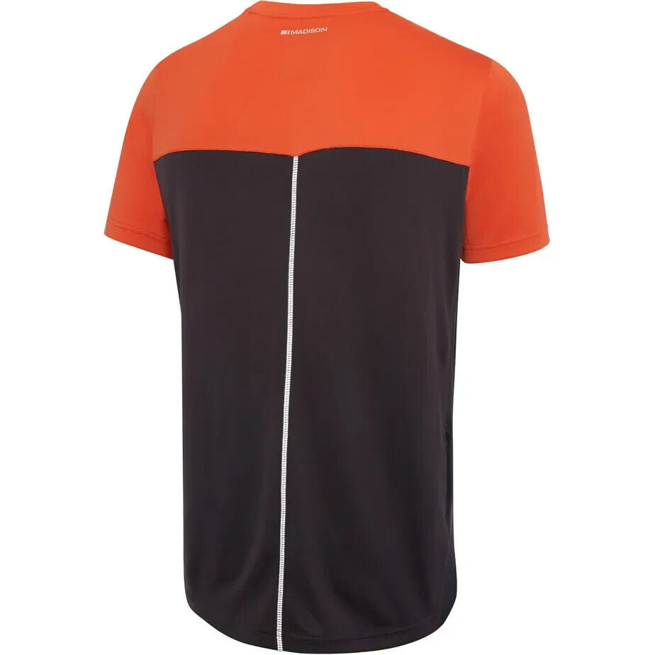Madison Stellar Men's Short Sleeve Cycling Jersey - XL - Chilli Red / Phantom - Sportandleisure.com