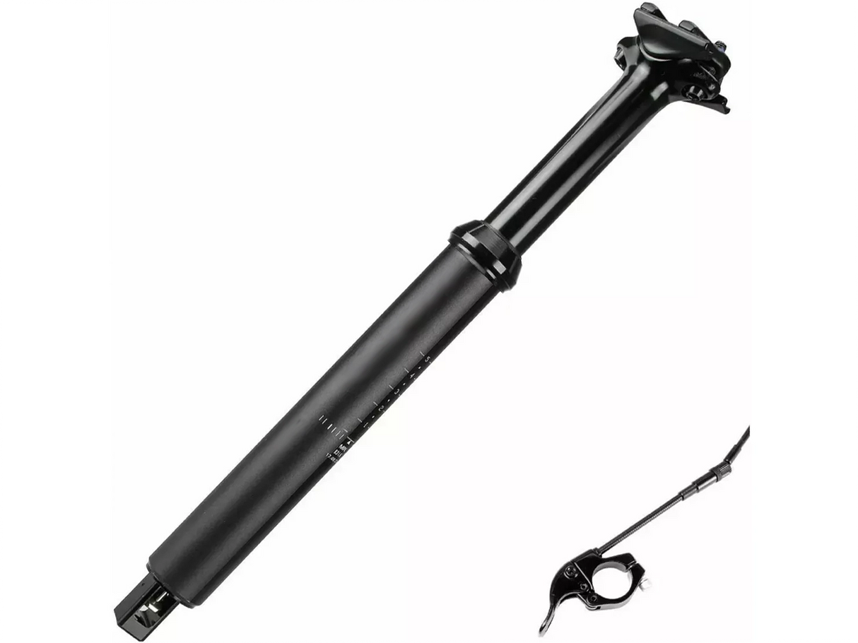 Satori Sorta Pro 31.6mm Internal Route Dropper Post - Black - Sportandleisure.com