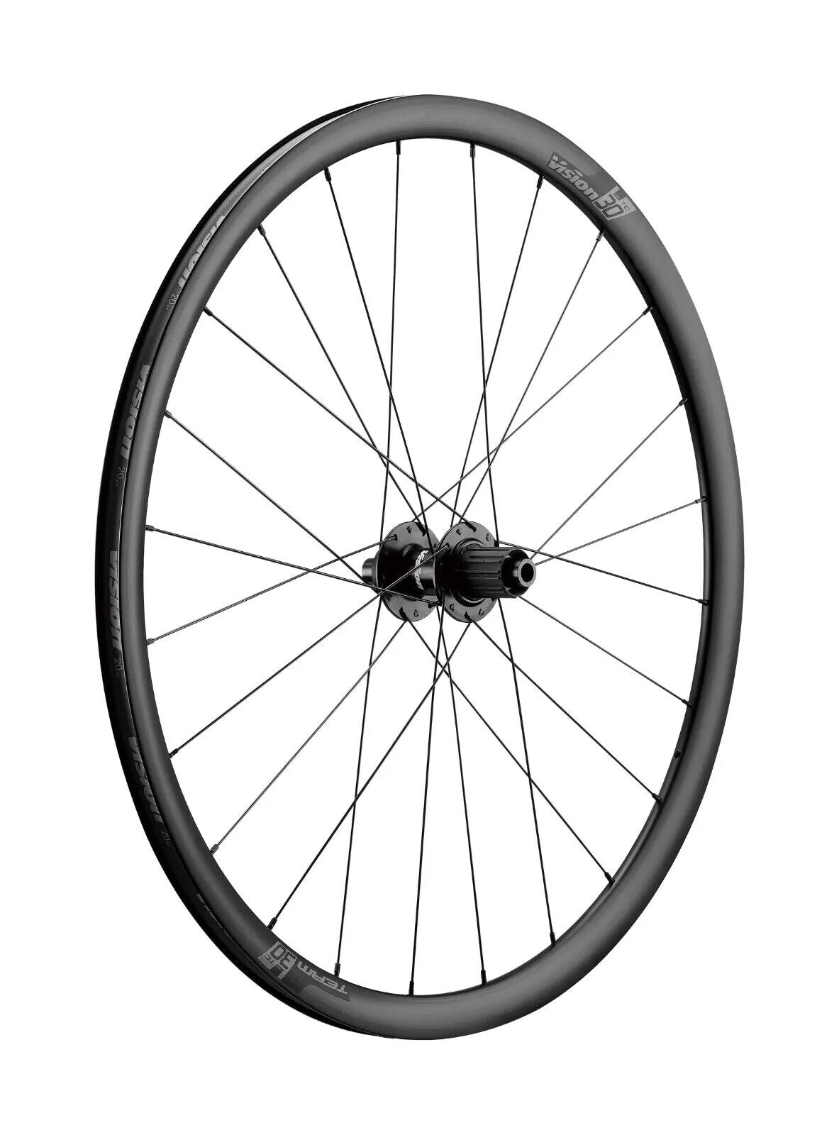 Vision Team 30 TC Thru Axle Tubeless Ready Disc Wheelset - Shimano HG - Centre Lock - Sportandleisure.com