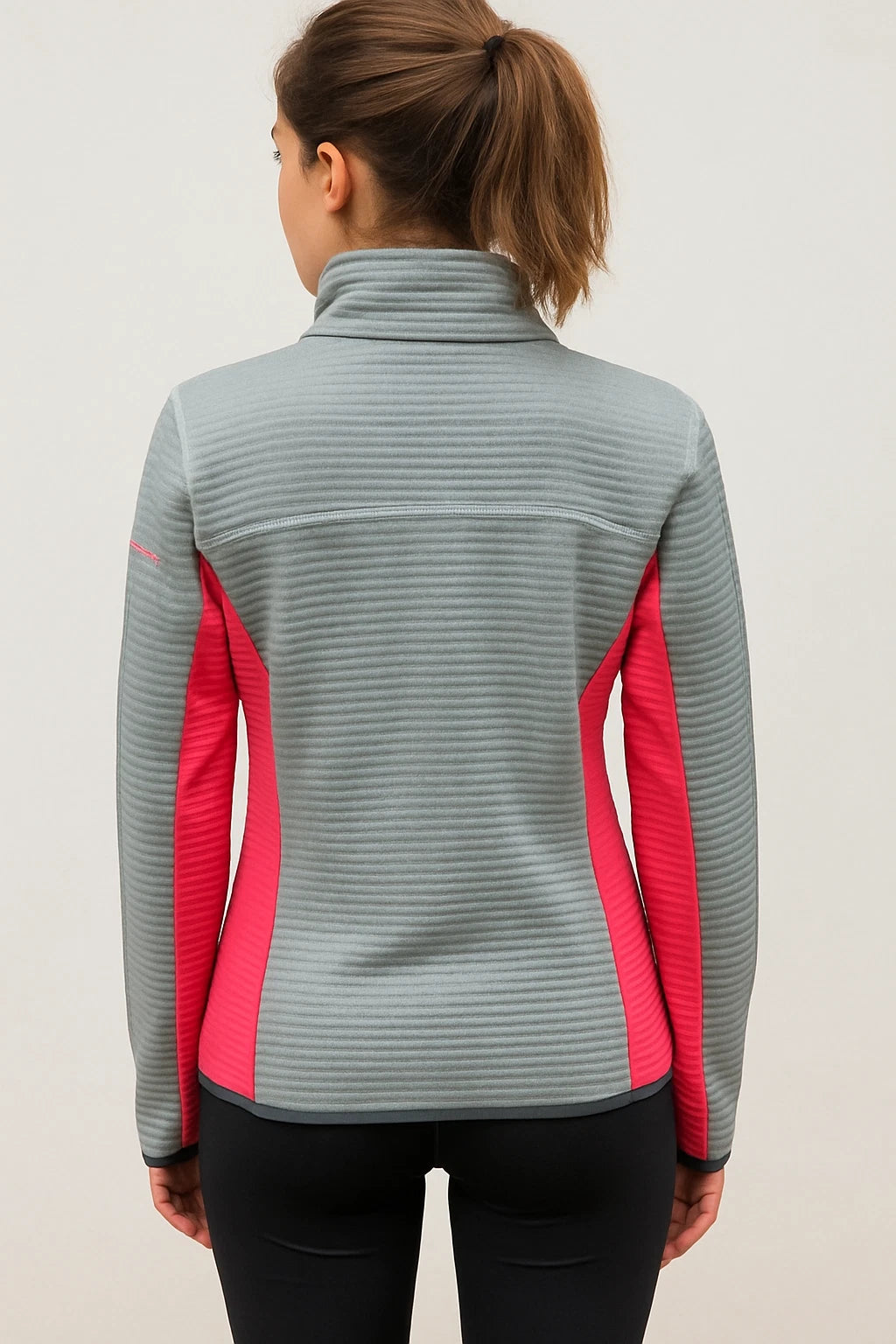 ICEPEAK Sheila Womens Mid Layer Thermal Jacket - Light Grey Colour - Sport & Leisure