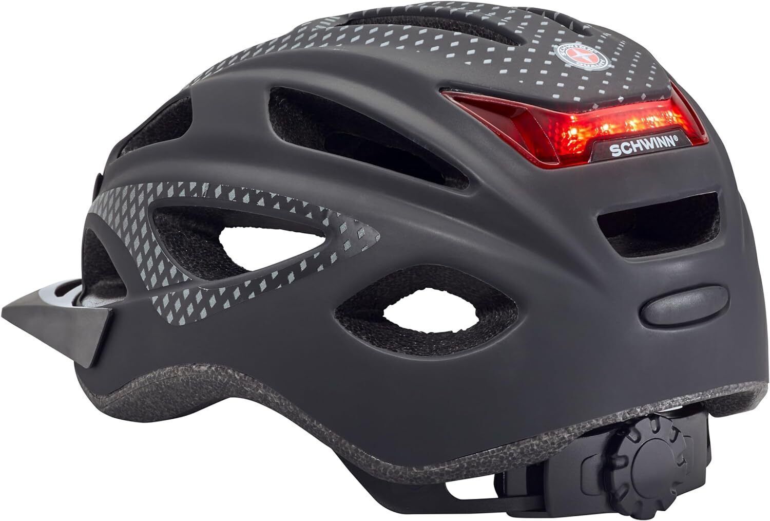 Schwinn Beam Adjustable Bike Helmet With Rear LED Light - Sportandleisure.com