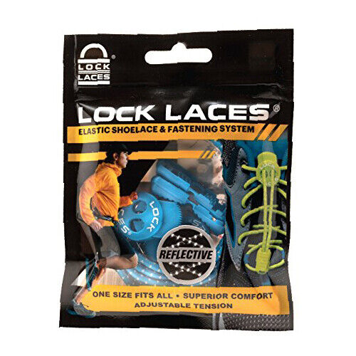 Lock Laces Reflective Elastic No Tie Shoe Laces - Sportandleisure.com