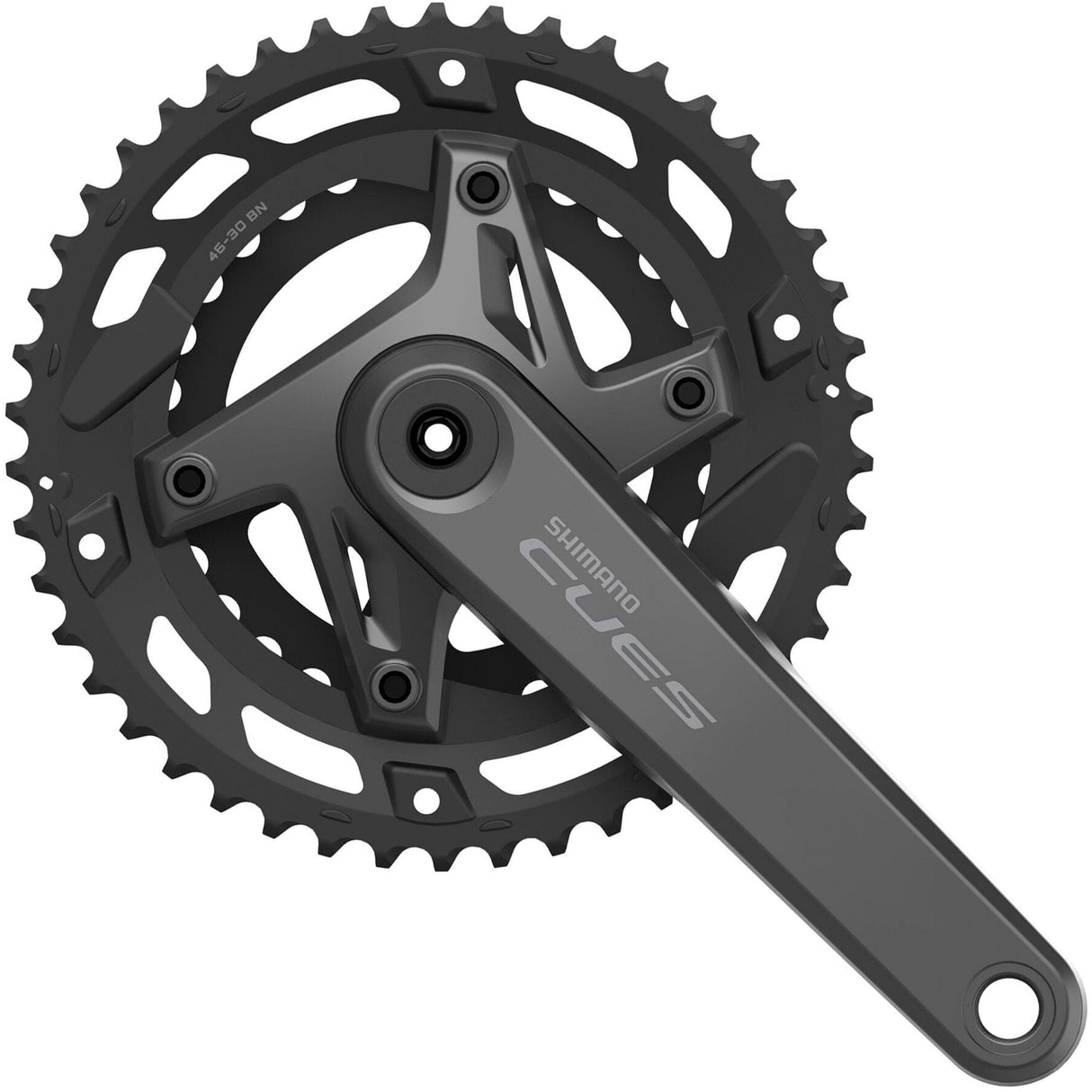 Shimano CUES FC-U6000 9 / 10 Speed Double Chainset - Sport & Leisure