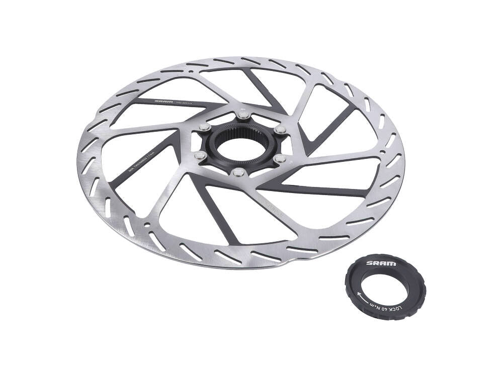 SRAM HS2 Centre Lock Rotor - Silver - Sportandleisure.com