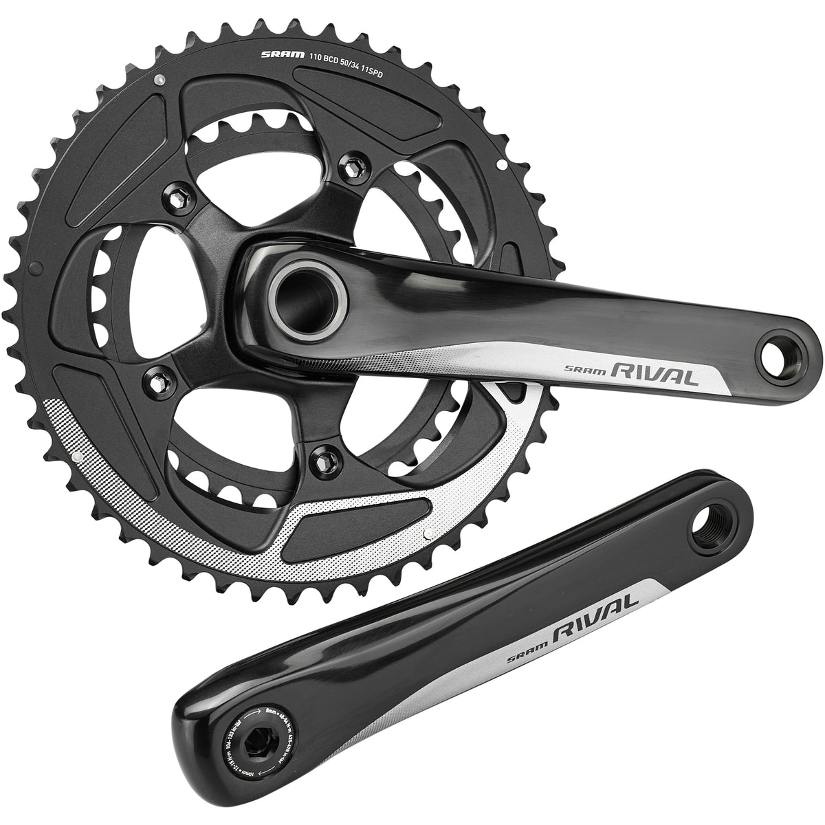 SRAM Rival 22 GXP Compact Chainset - 50 / 34T | Sport & Leisure
