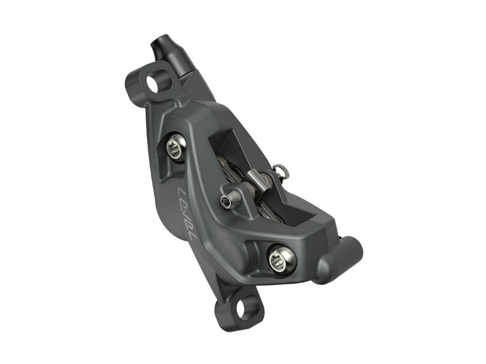 SRAM Level Bronze Stealth 4 Piston Disc Brake Set - Grey - Sportandleisure.com