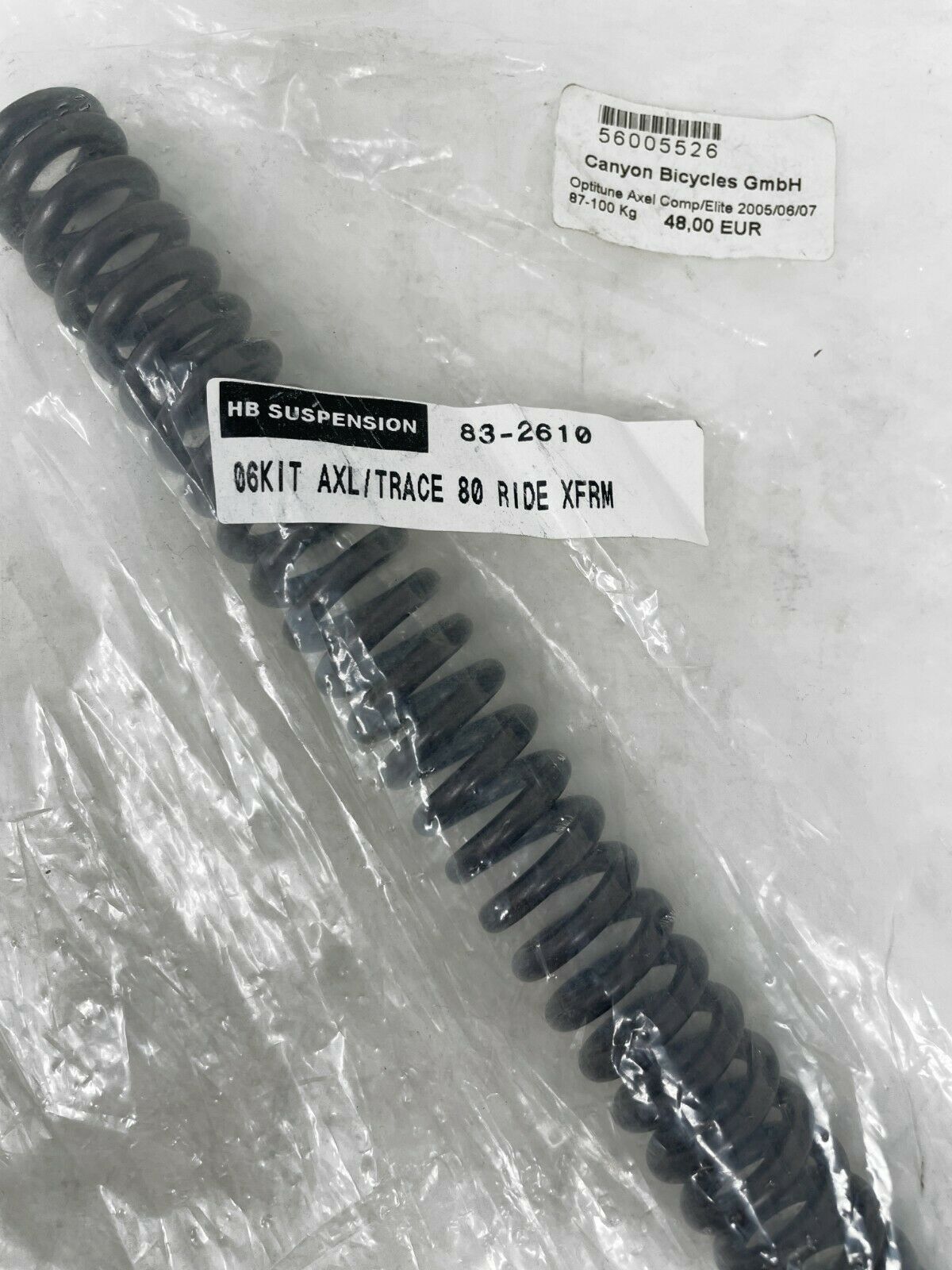 Manitou Optitune Axel Comp / Elite 2005 / 06 / 07 Ride Kit - X Firm - 87-100 KG - Sportandleisure.com