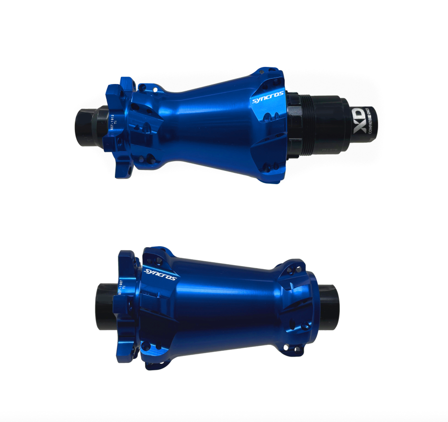 Syncros SCT Boost MTB Hub Set - 28 Hole - SRAM XD Driver - 6 Bolt Disc - Blue - Sportandleisure.com