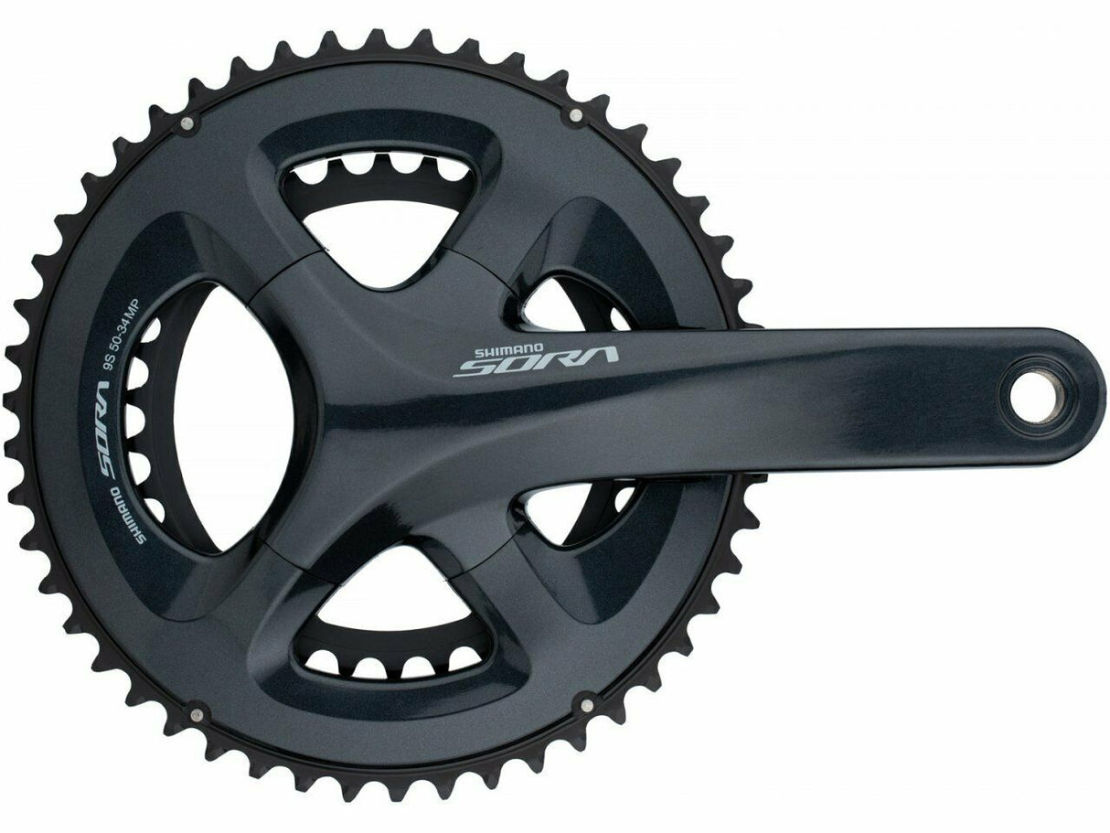 Shimano Sora FC-R3000 Compact 2 x 9 Speed Crankset - 50 / 34t - 170mm Arm - Sportandleisure.com (6968077385882)