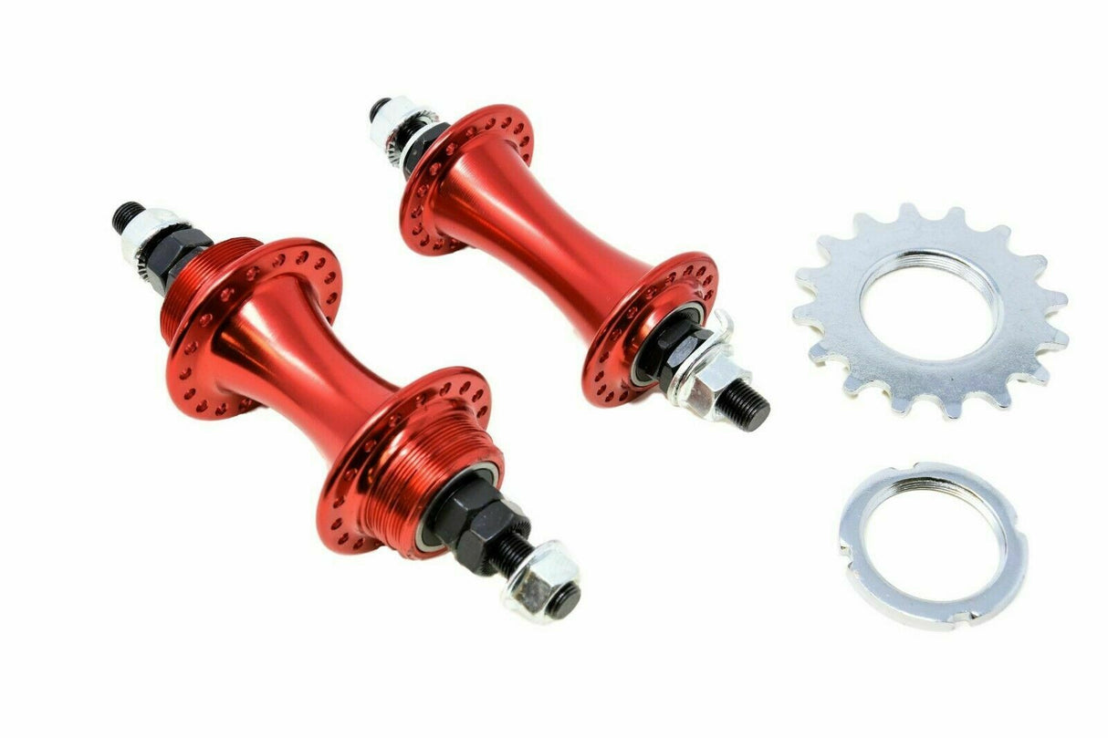 Front & Rear Alloy Fixie Bike Flip Flop Hubs - Sealed Bearings - Choose colour - Sportandleisure.com (6968065687706)