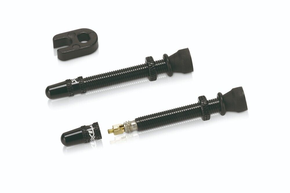 XLC PU-X09 Tubeless Valve Set - 45mm - Black - Sportandleisure.com