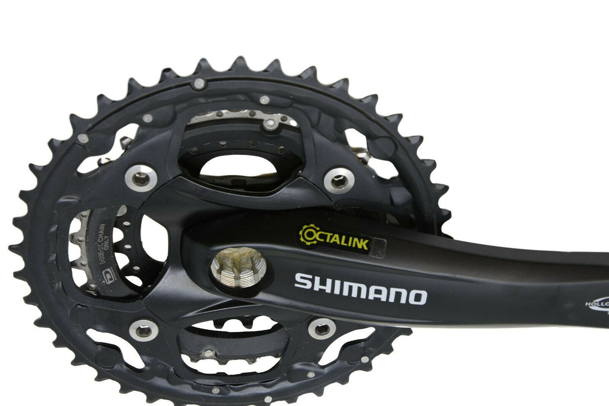 Shimano SG-X M522 Octalink 10 Speed Triple Chainset 24 / 32 / 42T- 170mm - Black - Sportandleisure.com (6968127127706)