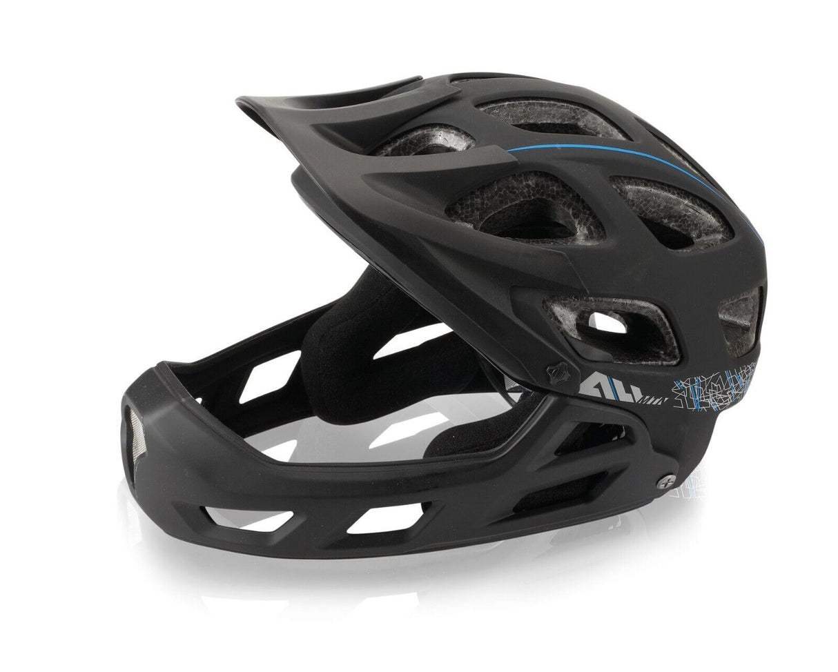 XLC BH-F05 All Mountain Full Face Helmet - Matt Black - Choose Size - Sportandleisure.com