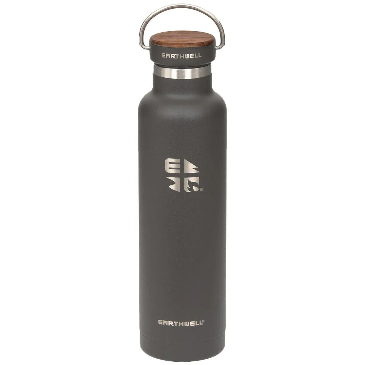 Earthwell Woodie Vacuum Bottle - Walnut Cap - 650ml - Select Colour - Sportandleisure.com