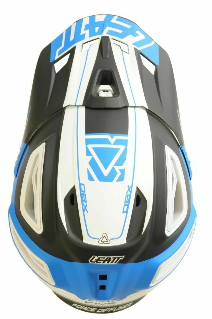 Leatt DBX 5.0 Full Face Enduro Helmet XL 61-62cm Black, Blue & White (RRP: £280) - Sportandleisure.com (6968032886938)
