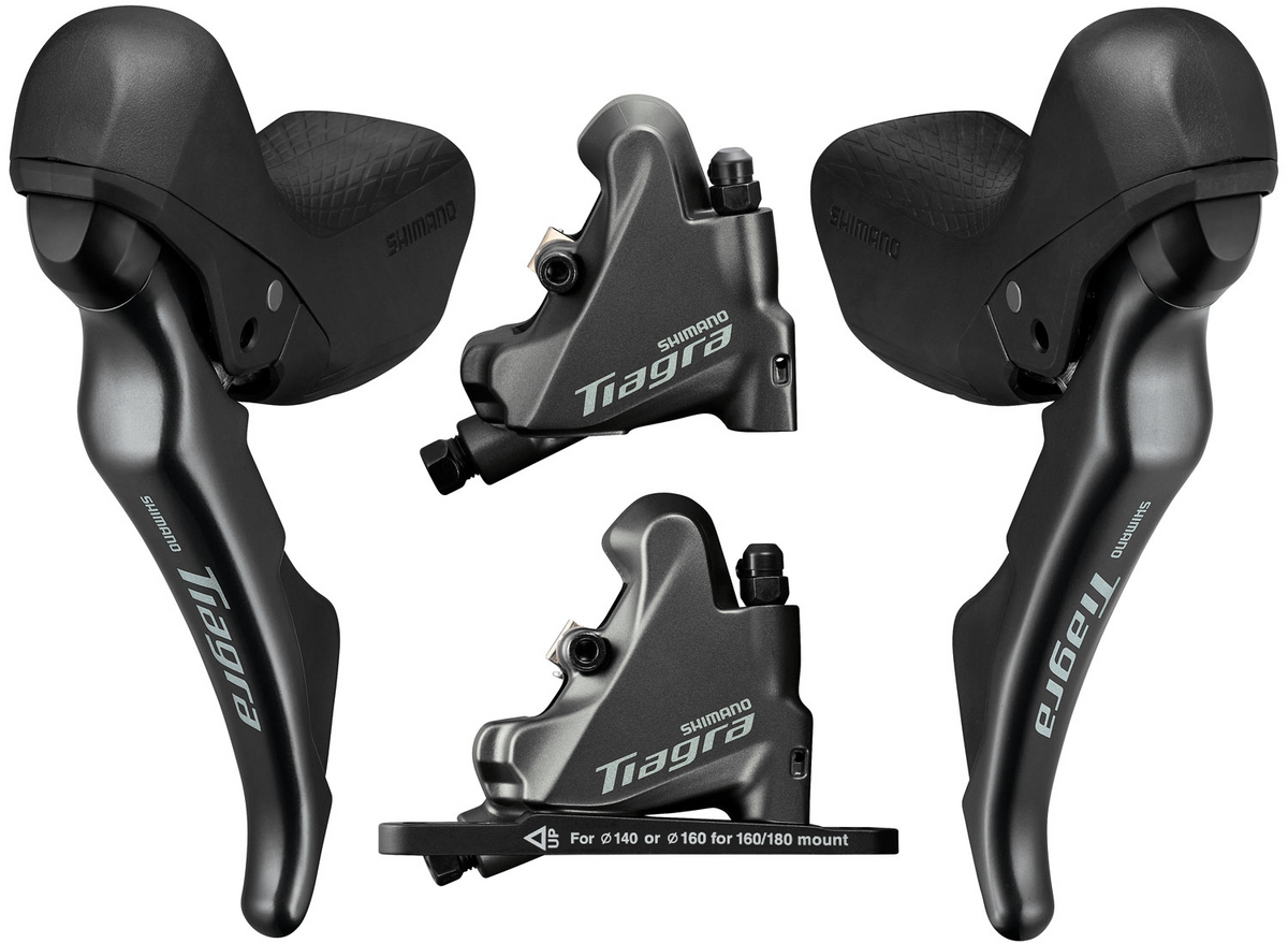 〈シマノ・シマノプロ〉 ST-4720、BR-4770、LTコンパクト420mm Shimano Tiagra ST-4720 10S Hydraulic Shifter Set BR-4770