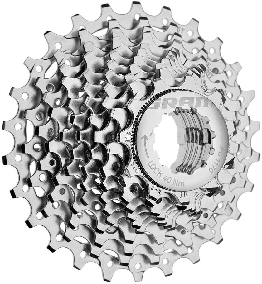 Sram PG 1170 11 Speed Cassette - 11-28t - Silver - Sportandleisure.com
