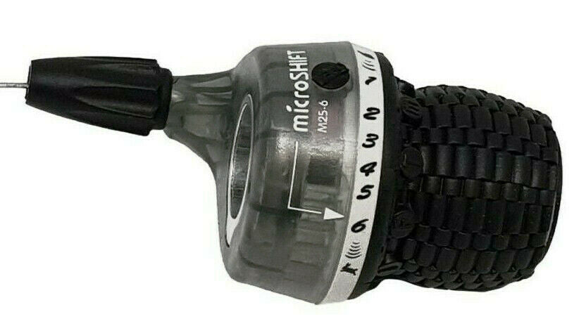 Microshift M25-6 6 Speed Shimano Compatible Twist Grip - Clear - Sportandleisure.com (6968061984922)