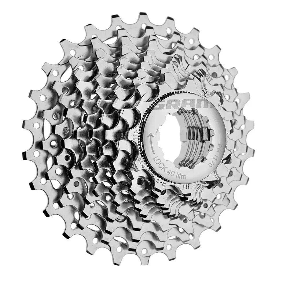 Sram PG 1170 11 Speed Cassette - 11-32t - Silver - Sportandleisure.com