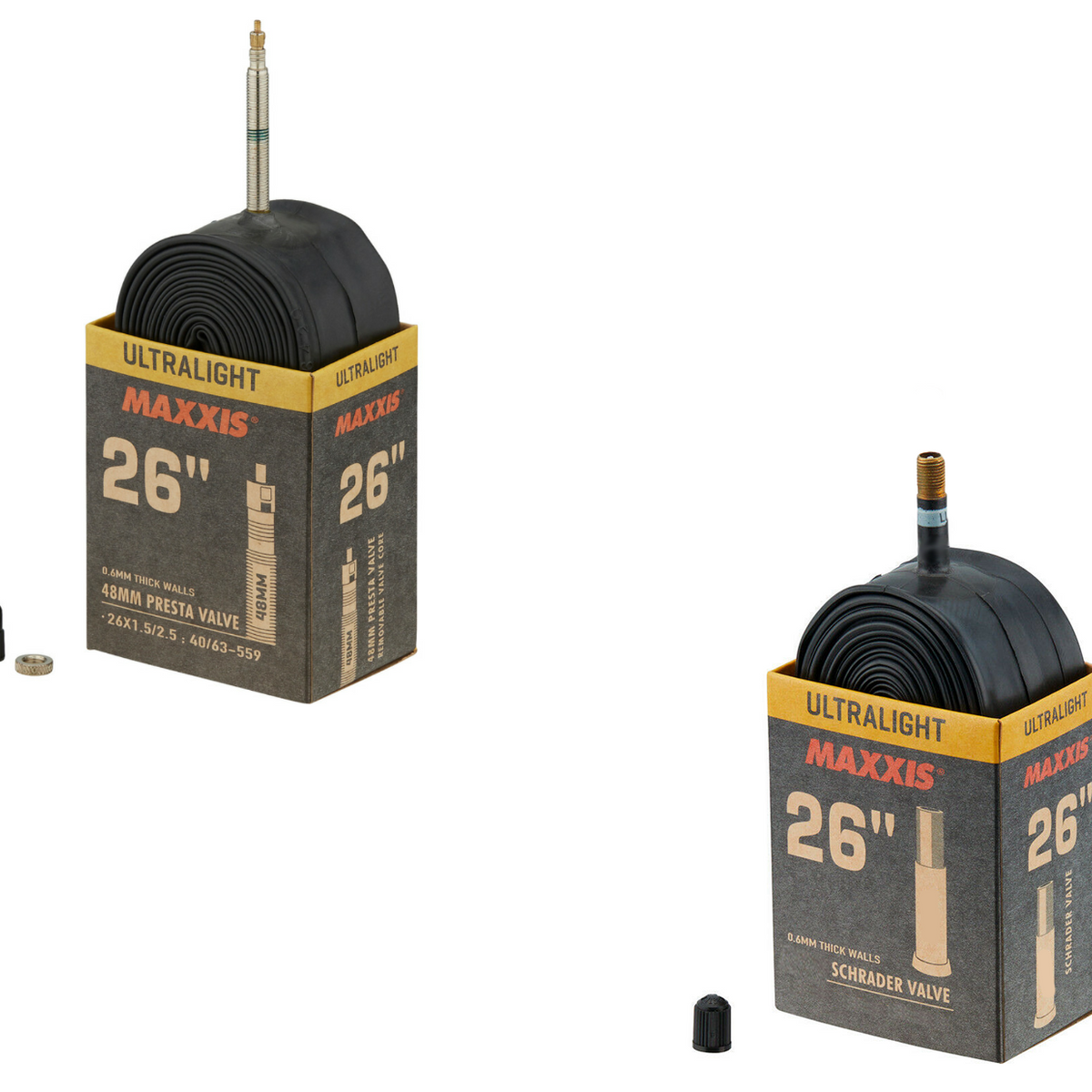 Maxxis Ultralight 26 Tube Presta Or Schrader Sportandleisure