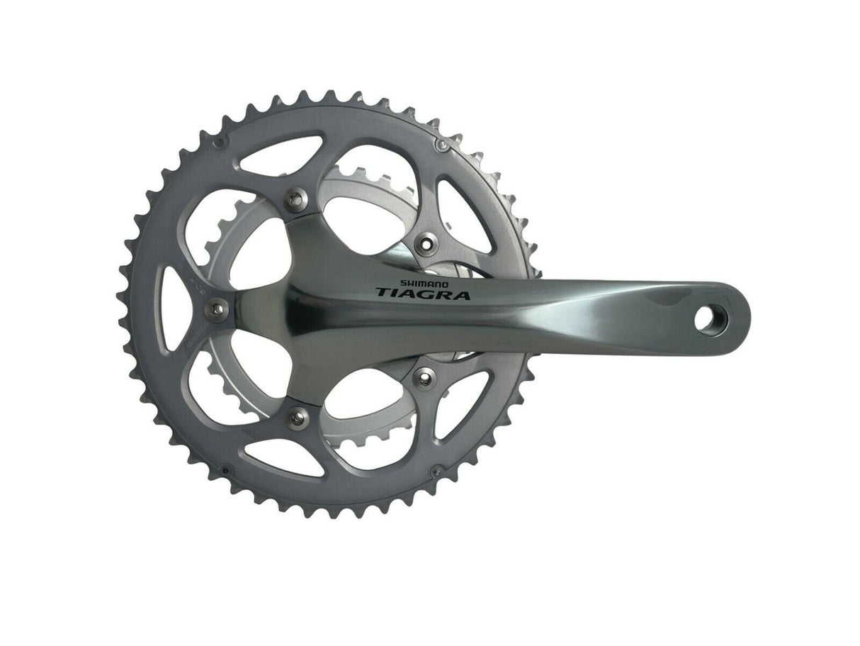 Shimano Tiagra FC-4550 50 / 34 Tooth Compact 10 Speed Chainset - 170mm - Silver - Sportandleisure.com (6968076370074)