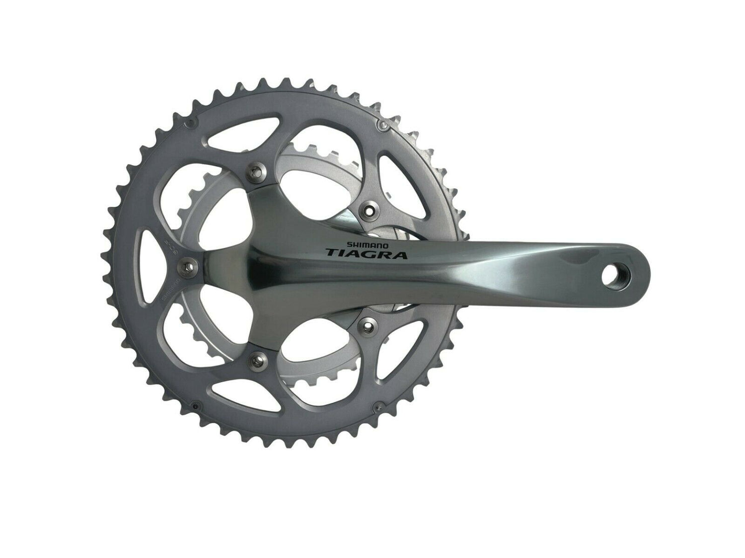 Shimano Tiagra FC-4550 50 / 34 Tooth Compact 10 Speed Chainset - 170mm - Silver - Sportandleisure.com (6968076370074)