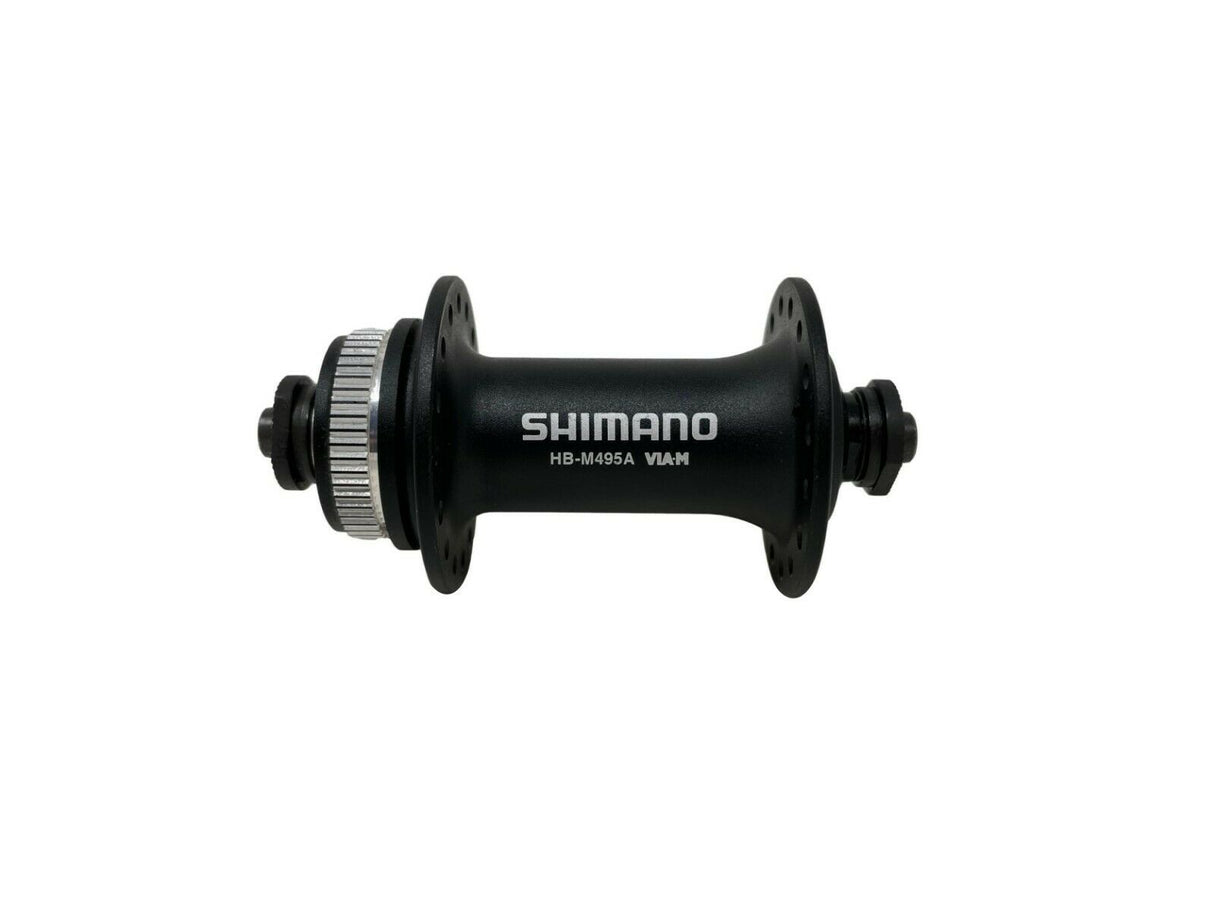 Shimano FH-M495 Front Hub - 32 Hole - Centrelock Disc - 9mm QR Axle - Sportandleisure.com (6968135352474)