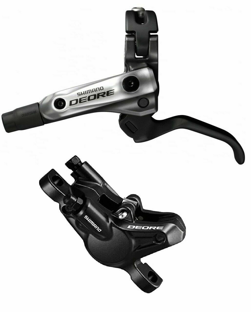 Shimano Deore BR-M615 Disc Brake - Left Hand Lever - 950mm Hose - Silver / Black - Sportandleisure.com (6968062443674)