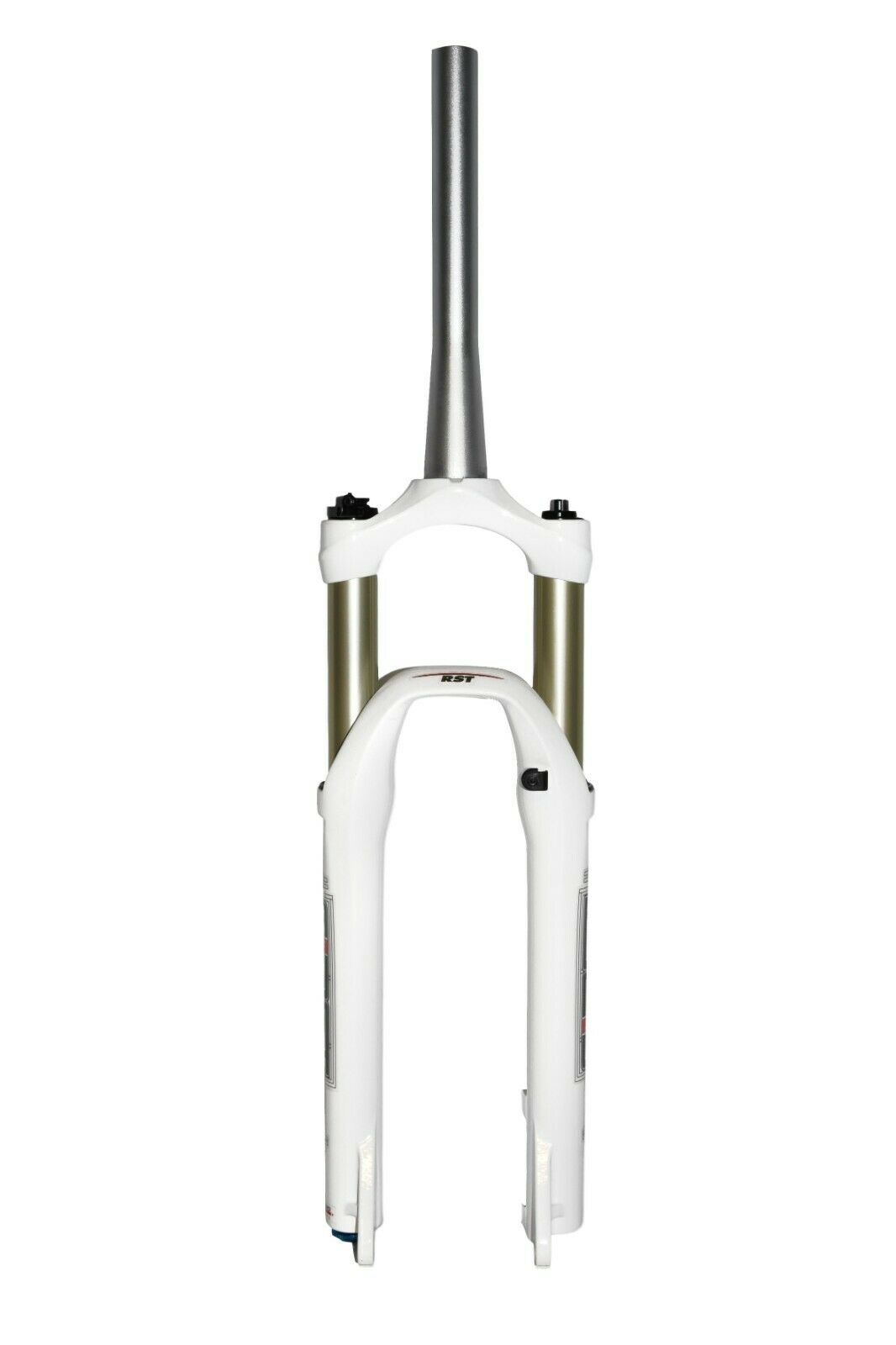 RST First 32 26" MTB Tapered Air Fork - 100mm Travel - Remote Lockout - White - Sportandleisure.com (6968046846106)