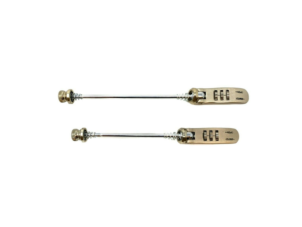 Coded Security Quick Release Skewer Set - 133mm & 168mm - 3 Digit Combination - Sportandleisure.com (6968054087834)