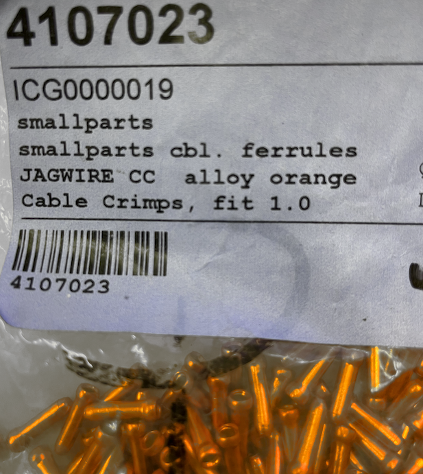 Jagwire Cable End For Gear Or Brake Cable - Copper - Sportandleisure.com (6967882055834)