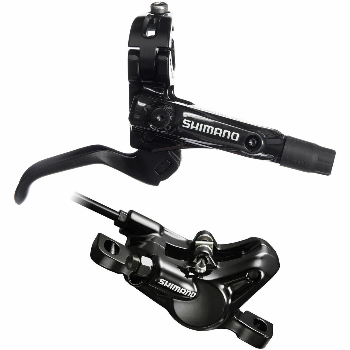 Shimano Deore BR-M615 Disc Brake - Right Hand Rear - 1550mm Hose - Black - Sportandleisure.com (7510091956481)