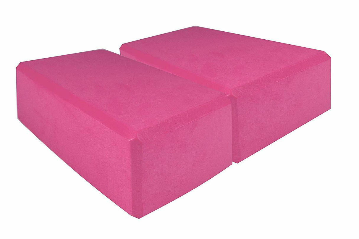 2 x Yoga / Pilates Foam Fitness Stretching Blocks 23 x 14 x 8 CM - Sportandleisure.com (6968070897818)