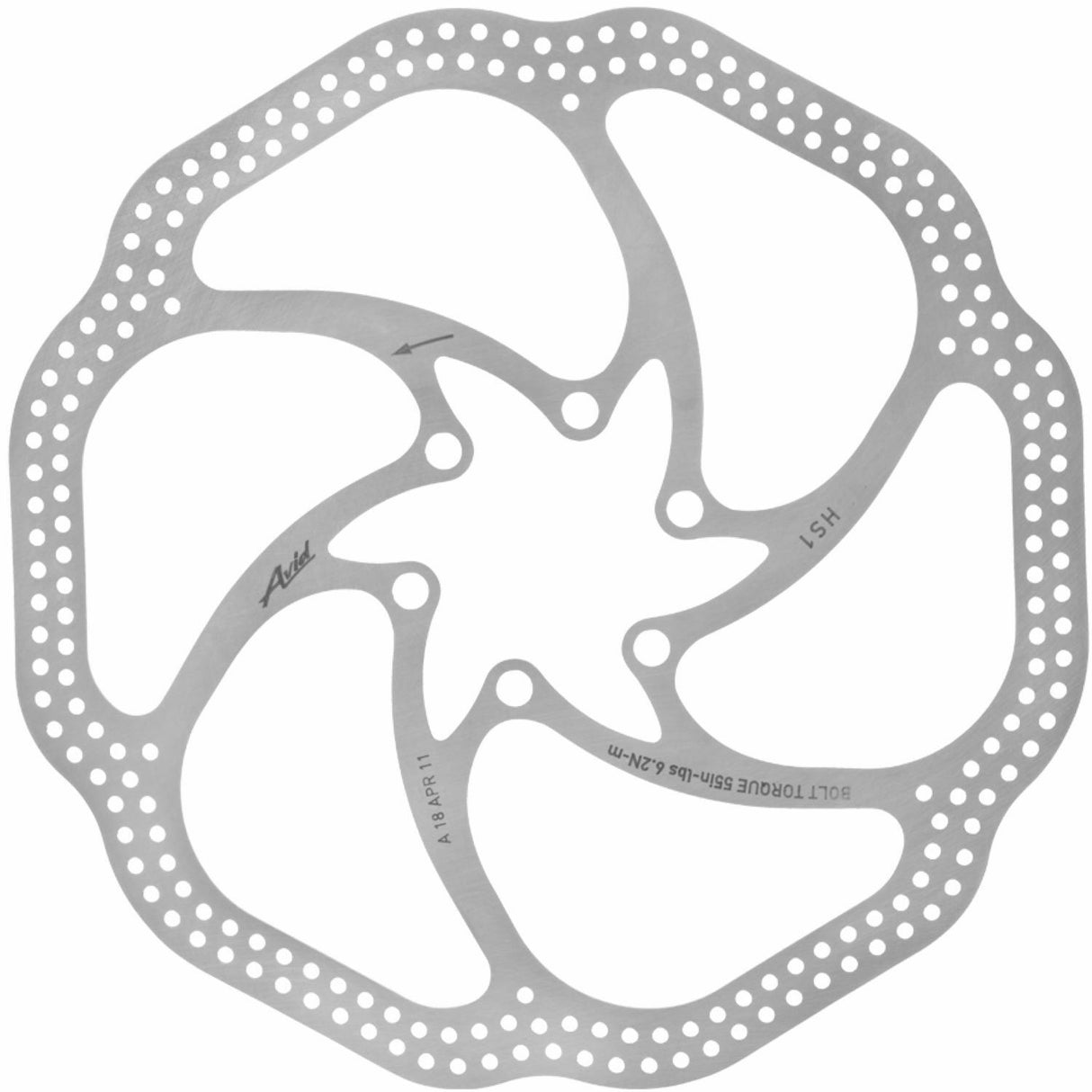 Avid HS1 Heat Shedding Disc Brake Rotor - 170mm - Silver - Sportandleisure.com (7062393684122)
